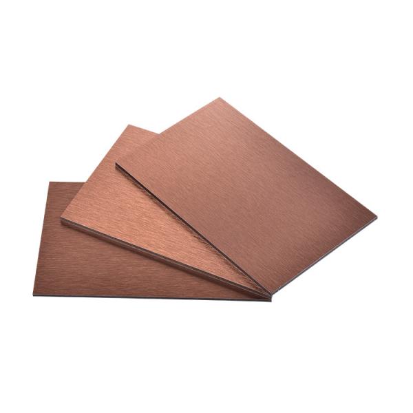 1220mm de prata escovou resistente UV do painel composto de alumínio