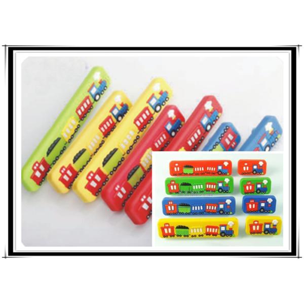 Big Train Colorful Rubber Drawer Pulls Cartoon Knobs 32mm Soft Plastic Kids Bedroom Furniture Handles