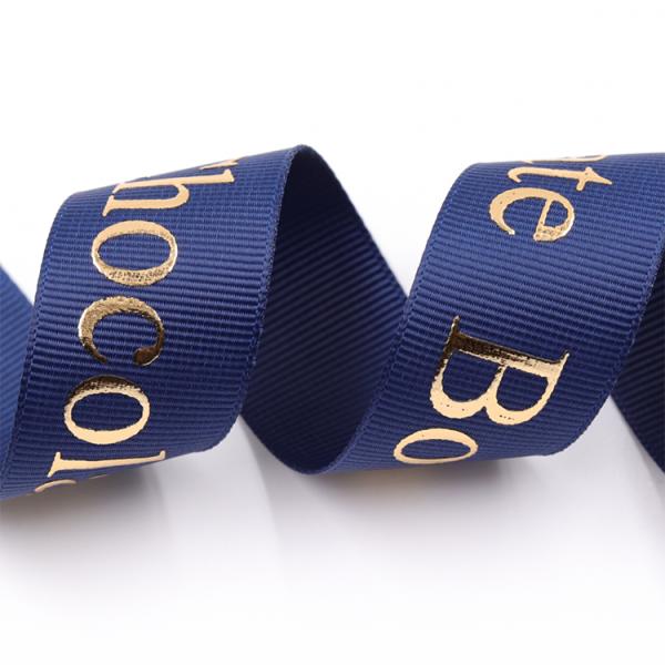 Hot Stamping Personalised Printed Ribbon Solid Color With OEM Services