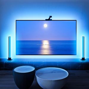 Lumière ambiante futée de Rgbic TV d'immersion, contre-jour 12V 2A de TV LED