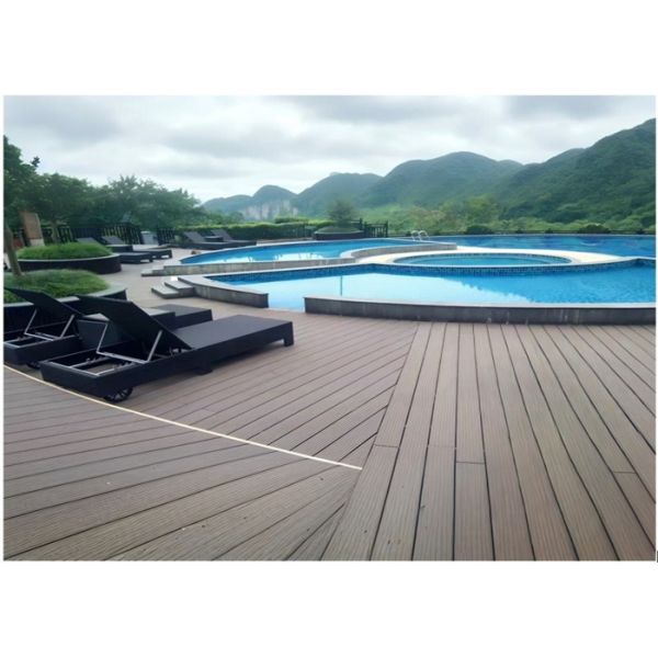 Waterproof Easy Installation PVC / WPC Decking Boards For Composite Fence