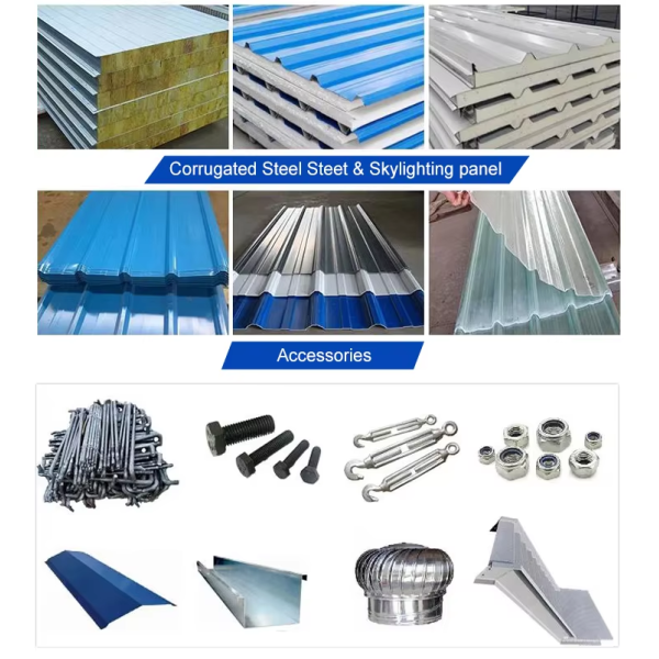 Demountable Galvanized Light Steel Structure Building with Customizable Design for Industrial Use