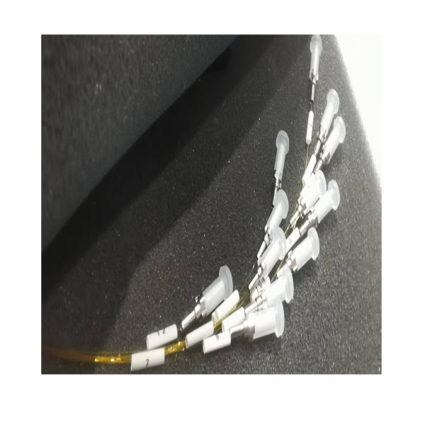 G657A1 Fibre avec revêtement de polyimide à haute température personnalisé câble MPO à haute température MTP MPO Fibre optique Relay Jumper