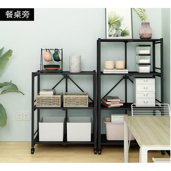 Floor 100kg Loading Five Storey Steel Kitchen Basket Rack