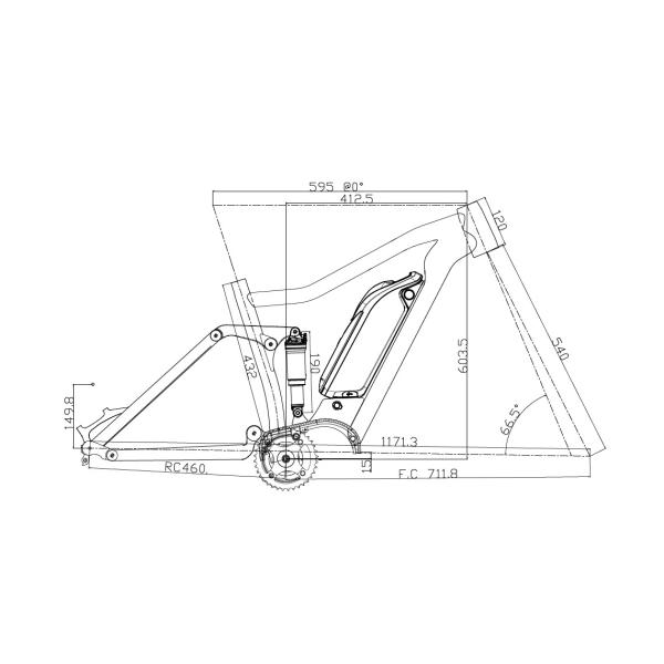 Boost 27.5er Электрический велосипед рамы с / Bafang 1000w Алюминиевого сплава подвески Mtb E-Bike