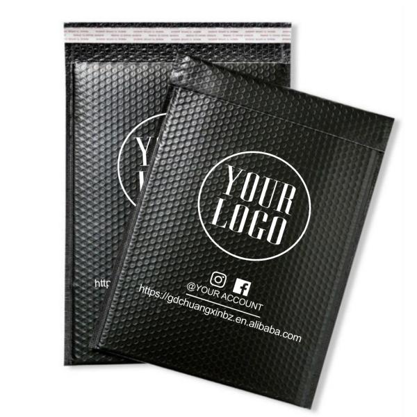CTCX Custom 10X13 Poly Bubble Mailer Bags for Packaging Padded Bubble Envelope Eco Friendly Black Envelopes