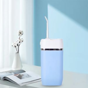 Irrigador oral 1000ml UV Desinfección Lavadora dental con pantalla Flosser de agua sin cables con cepillo de dientes