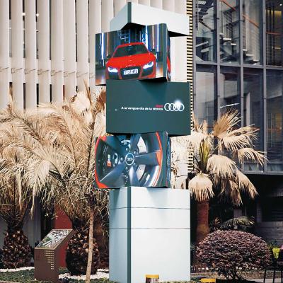 960*640mm Rotating LED Screen Outdoor Aluminum Alloy Led Digital Display