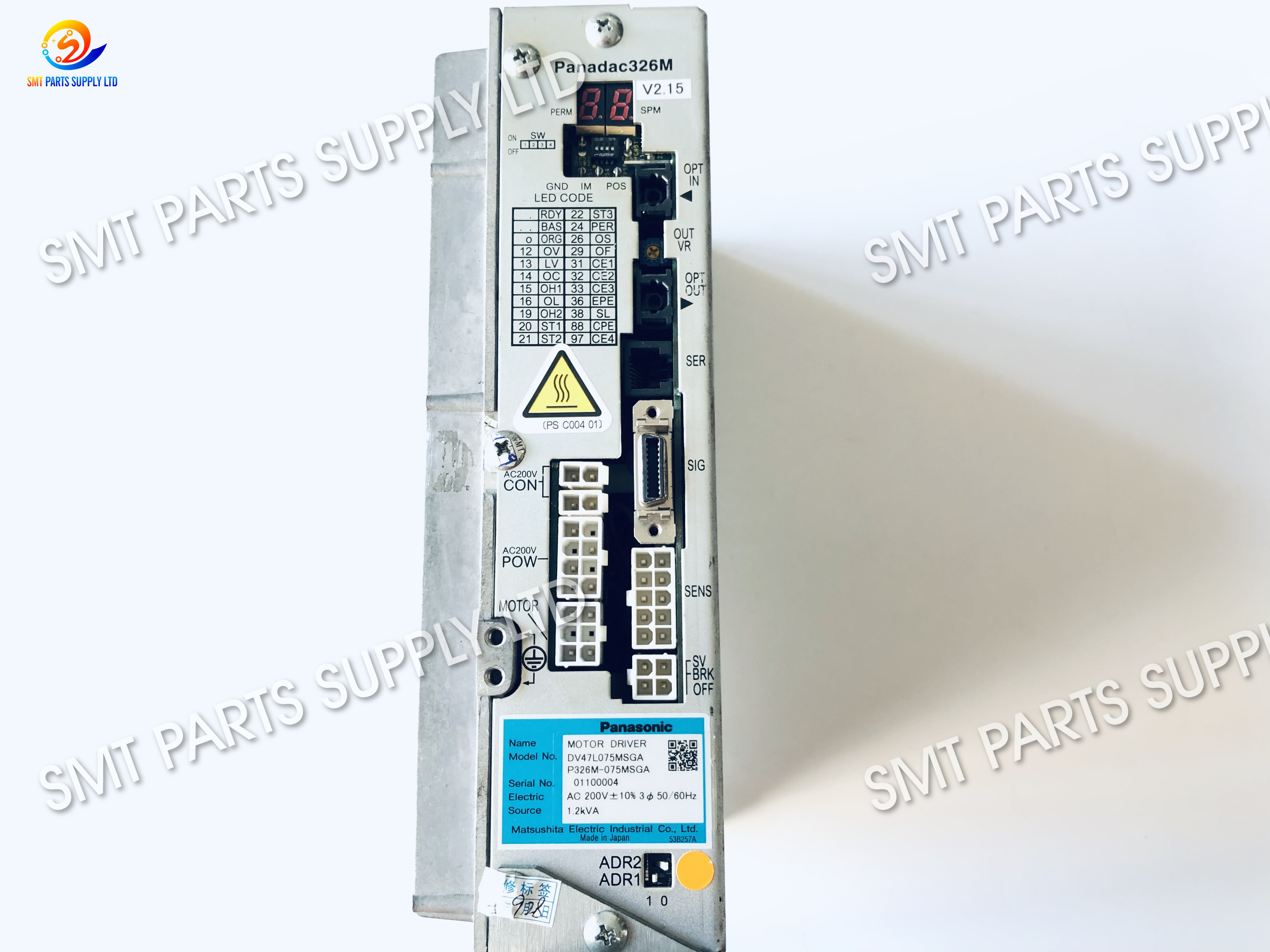 Водитель DV47L-075MSGF P326M-075MSGF мотора сервопривода запасных частей Panasonic SMT