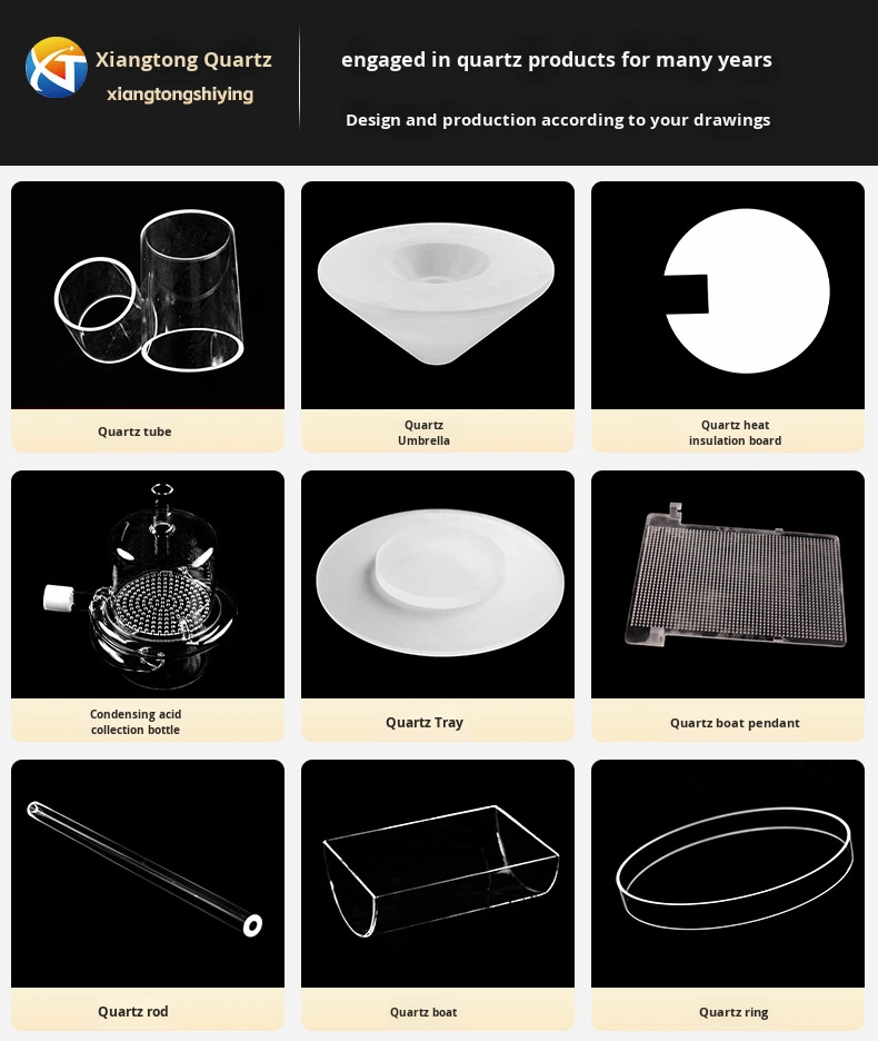 Photovoltaic Semiconductor Clear Quartz Pipe High Transmittance Large Diameter