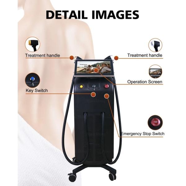 12x18mm2/12*28mm Spot Size 808nm Diode Laser Hair Removal Machine Painless