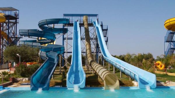Water Theme Park Playground Design Small Pool Games Fiberglass Slide