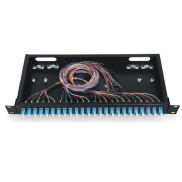 PLC Splitter Fiber Patch Panel 19Inch Rack Mounted Termination Box