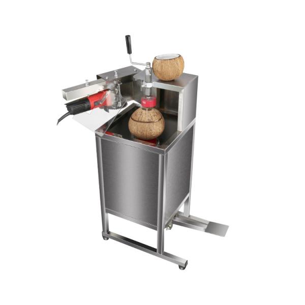 New design coconut cutting and opening machine, coconut ice cream making machine for mouth opened