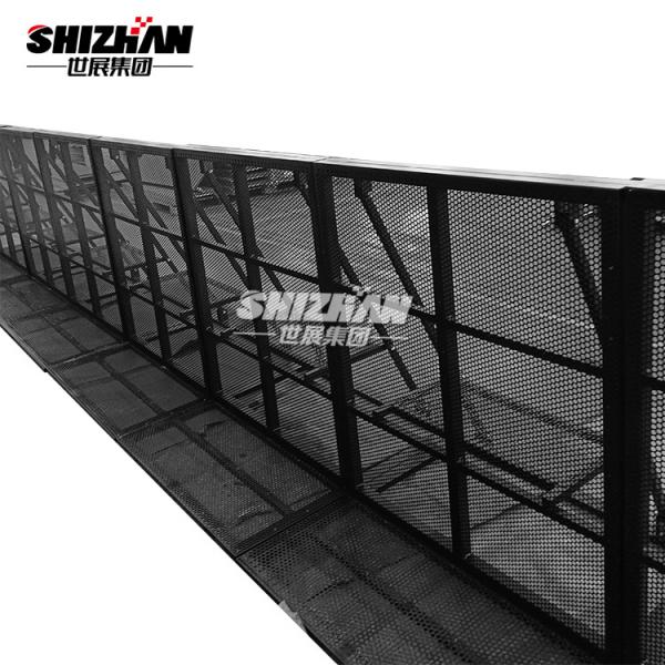 Q235 concert en acier Mojo Crowd Control Barricade Folding