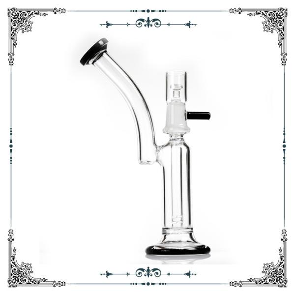 7 Inches 4 Slit Perc Dab Oil Rig Mini Smoking Water Pipes Hand Blown