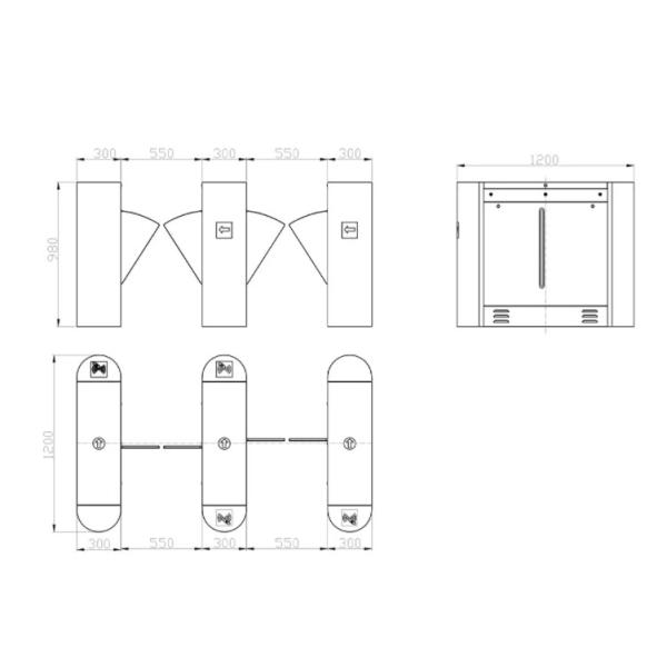 PU пенится связь сухого контакта крыла ворот AC100V барьера щитка акриловая