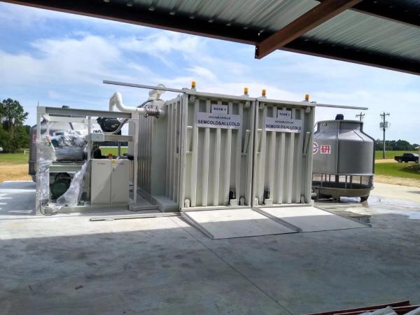  Compressor Lettuce Vacuum Cooler 121kw R404A Refrigerant