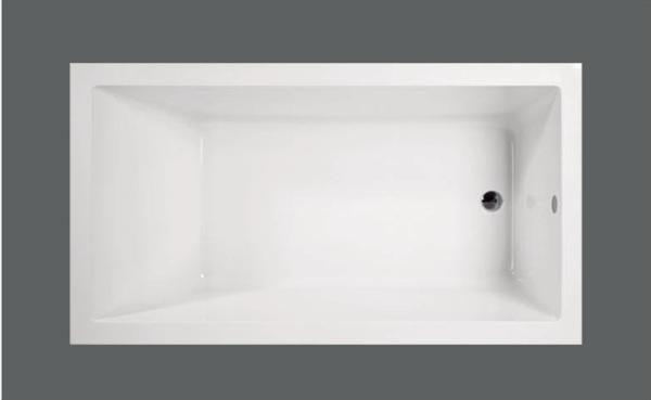 cUPC 60 inch drop in acrylic simple bathtub North-America market tub