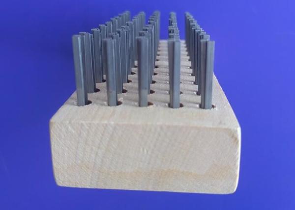 Heavy Duty Angled Flat Steel Wire Cleaning Butcher Wooden Block Wire Brush
