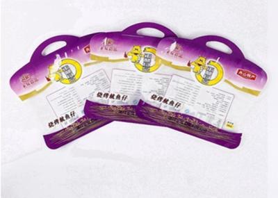 Stand Up Easy to tear  Special Shaped Customized Packaging Plastic Food Bag with Handle