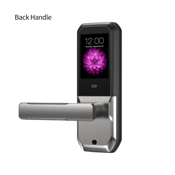 Tuya Aluminum Alloy Nickel Plated Smart Lock Fingerprint Recognition Electronic Keypad Entry Auto-Lock Password Smart Handle