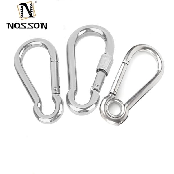 3/8 Inch Quick Link Carabiners Highly Polished Stainless Steel Oval Locking Carabiners Heavy Duty Chain Link Connector