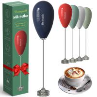 Mousseuse à lait en ABS et en acier inoxydable 304, double agitateur pour mousseuse rapide