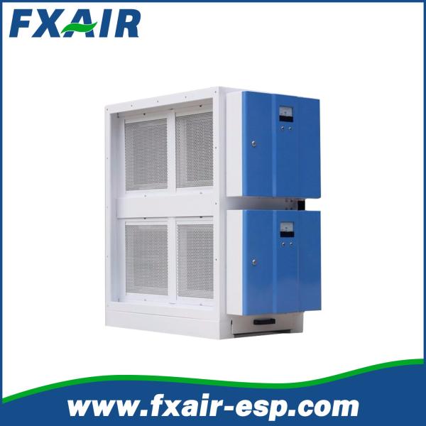 98% Commercial Kitchen Oil Mist Collector Electrostatic Precipitator High Efficiency ESP Filter for Hotel Kitchen Grease