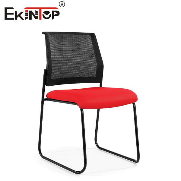 Ergonomic Training Hall Chairs With Fixed Armrest Nylon Base