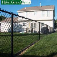 Tubo galvanizado hierro cerca Black Powder Coated de la alambrada de 6 pies