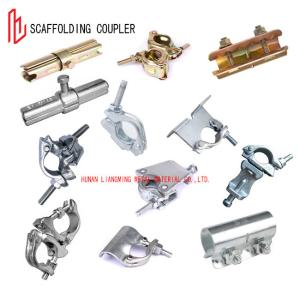 BS1139 EN74 スキャッパリング用ダブルカップラー Q235 ドロップ鍛造カップラー