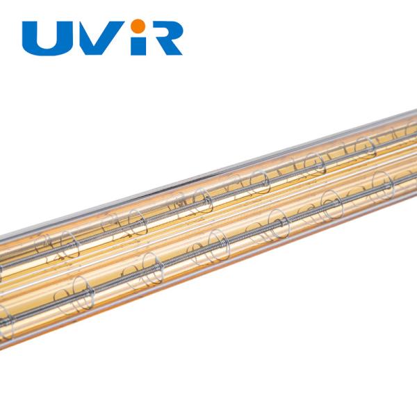 Gold Halogen Infrared Heater Tube 6000W 400V for Industrial Curing