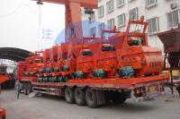 Mélangeur de ciment du rendement élevé 380v, machine de mélangeur concret d'axe du double Js500