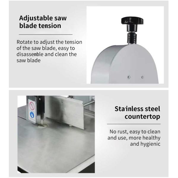 Fresh Frozen Meat Cutting Meat Food Processing Equipment Customizable Stainless Steel Body