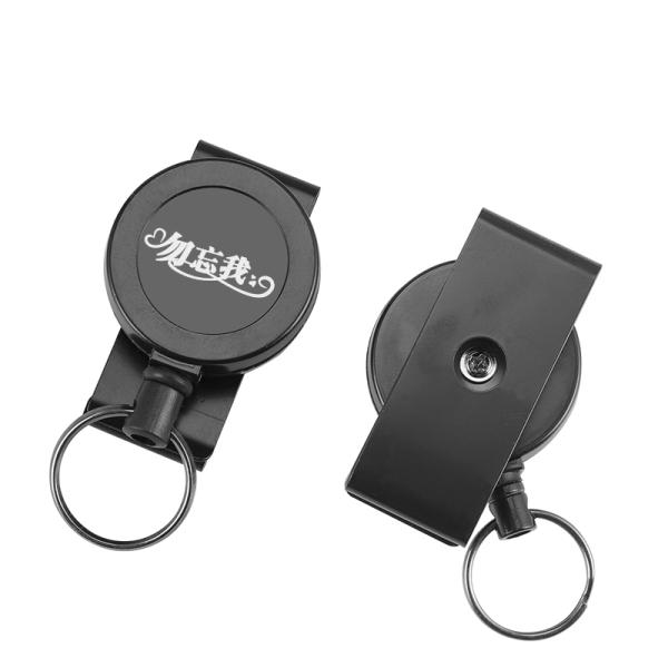 Deyi Badge Reel  Retractable Keychain Tactical ID Badge Holder Reel Heavy Duty Carabiner