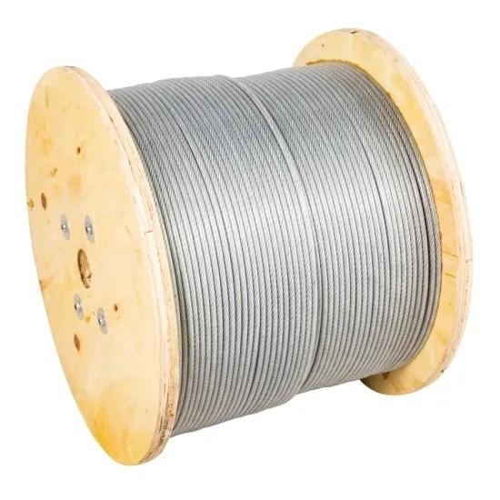 7/10 BS 183 Cable de comunicación de alambre de acero galvanizado 7/3.25 mm para asta de bandera