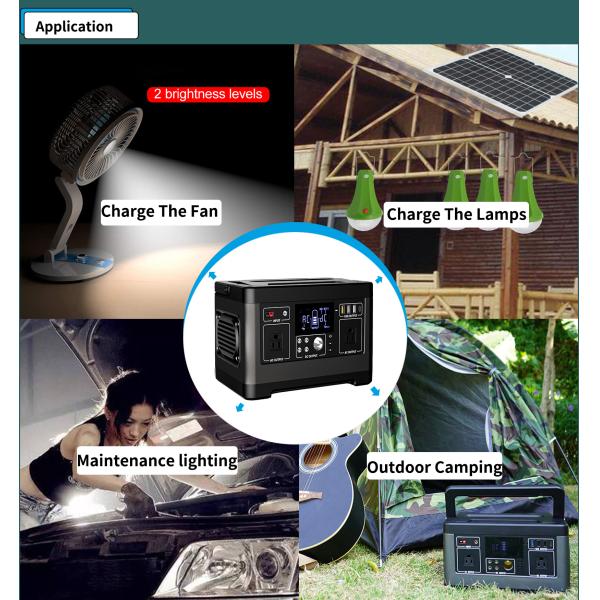 Генераторы батареи Li пульта управления СИД портативные солнечные для располагаться лагерем