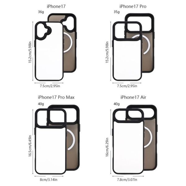 2D TPU Sublimation Iphone Magnetic Case With Printable PET Sheet For Iphone 17 Pro Max Air Custom Magsafe Phone Cover