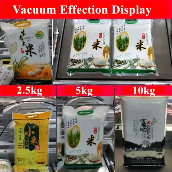 Vacuum Packed Rice Auto Shape Brick Vacuum Packaging Machine Machine Size 84*69*94mm