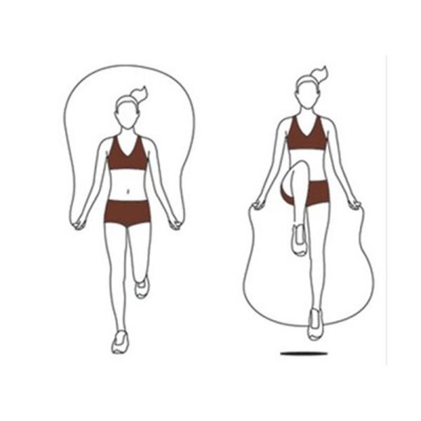 Jump Rope Wooden Handle and Colored Rope, Wooden Jump Rope for Kids and Adults