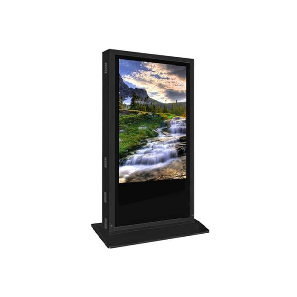 Full HD Lcd Advertising Display , Floor Standing Digital Signage Long Service