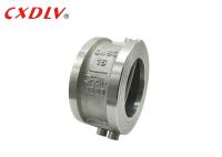 Type clapet anti-retour d'oscillation de disque de double, métal Seat de gaufrette de clapet anti-retour d'acier inoxydable