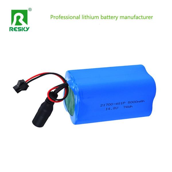 21700 5000mAh Batería Celdas 14.8v 74wh Batería de iones de litio para luz solar de la calle a 300g
