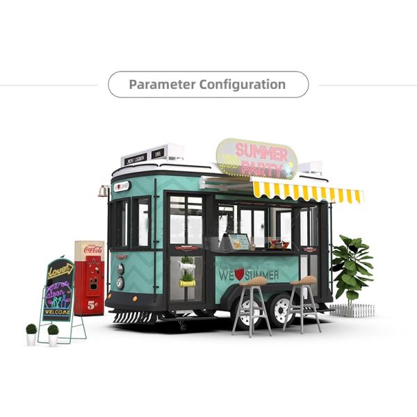 Customized Style Mobile Fast Food Truck with Wheat Raw Material and Hot Coffee