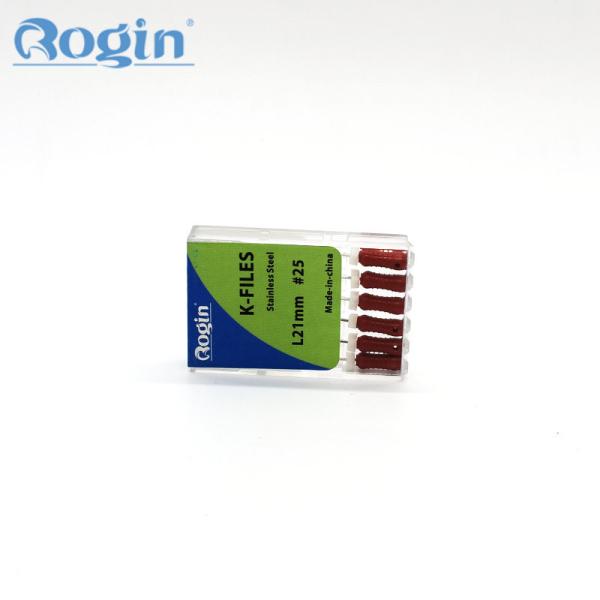 Dental Endo Files K H Stianless Steel / NITI  With CE / ISO / FDA Certificate For Hand Use