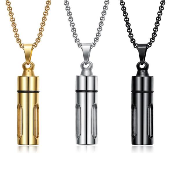 Jewelry Type Pendants or Charms Unisex Memorial Keepsake Cremation Glass Urn Necklace