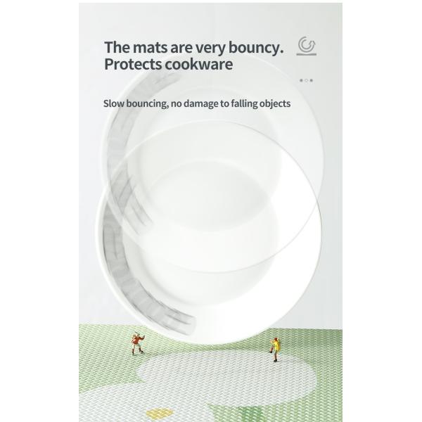 Non Slip Kitchen Mats for Floor Waterproof Stains and Grease Medium Thickness 0.4 0.6in