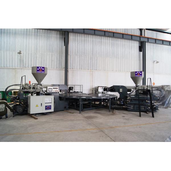 Two Workers 2/3 color Rotary TPR Sole Moulding Machine With 120-220 pairs/hour