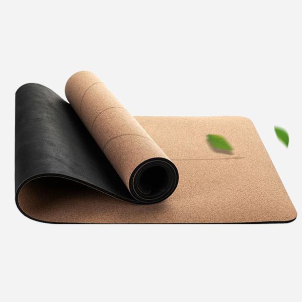 Manufacturor Non Slip Soft Sweat Resistant Luxury Cork Yoga Mat